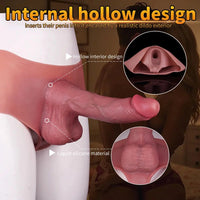 9.84in Silicone Big Strapon Hollow Dildo With Glans Penis For Women