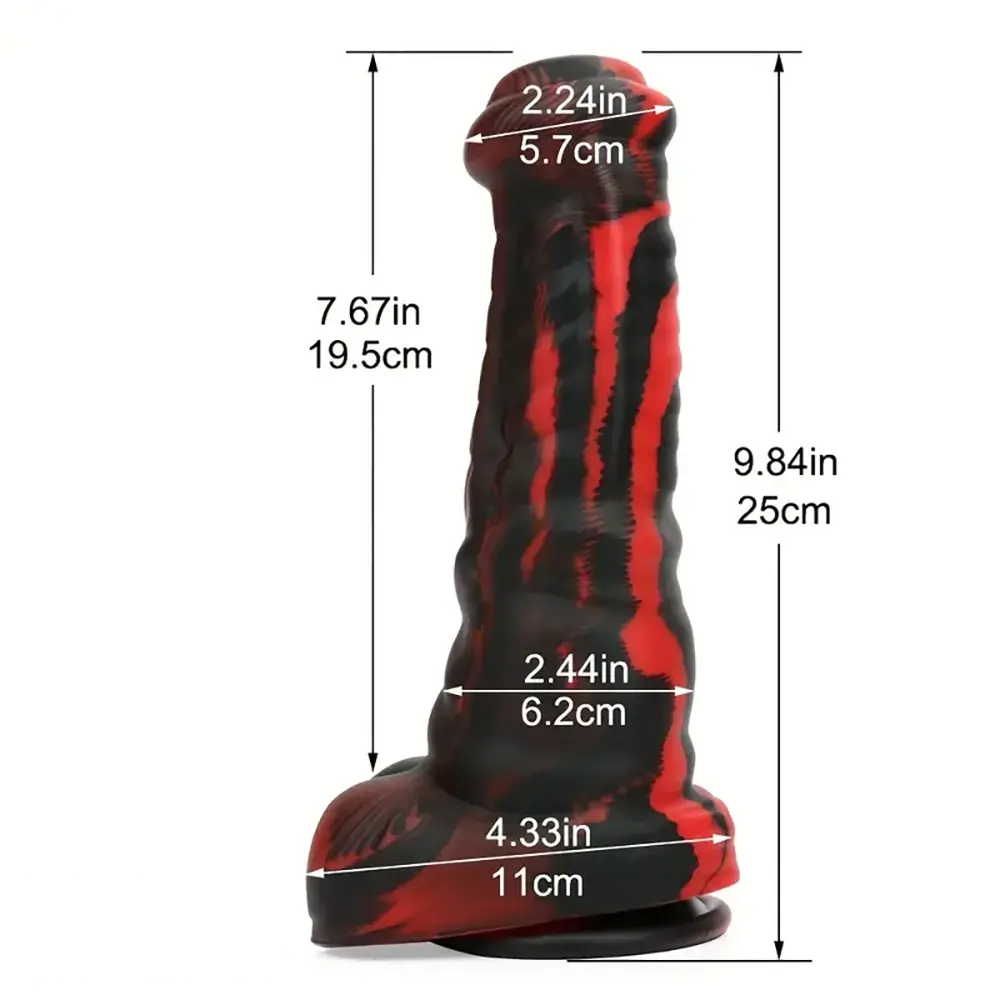9.84in Silicone Horse Cock Soft Dildo Female Sex Toy For Couples