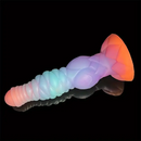 9.84in Silicone Luminous Big Dildo Animal Knot Anal Glow In Dark Penis