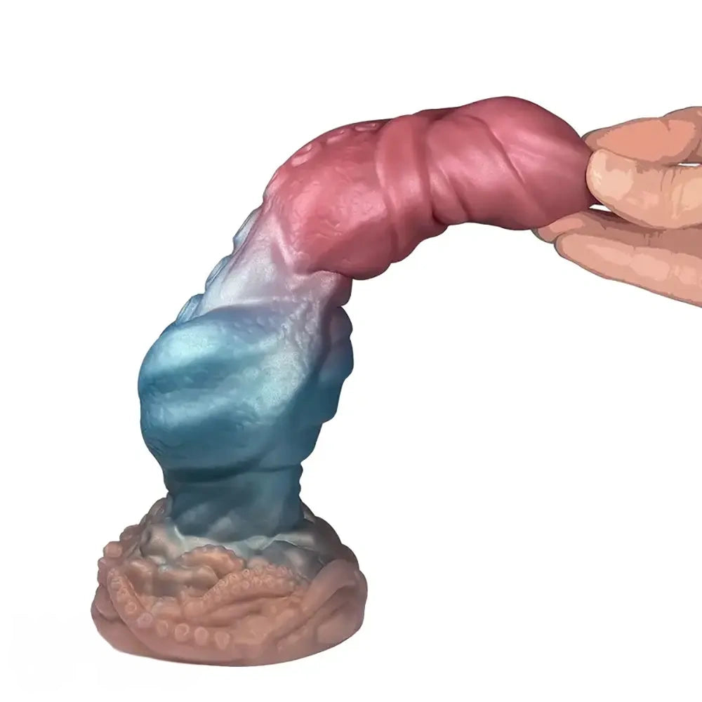 9.84in Silicone Realistic Knot Monster Octopus Tentacle Cock Sex Toy