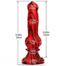 9.84in Silicone Soft Big Dog Knot Animal Dildo For Vaginal Massage