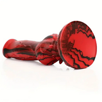 9.84in Silicone Soft Big Dog Knot Animal Dildo For Vaginal Massage