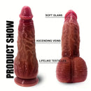 9.84in Silicone Thick Large Soft Dildo For Women With Strong Suction Cup