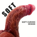 9.84in Silicone Thick Large Soft Dildo For Women With Strong Suction Cup