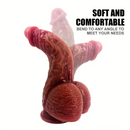 9.84in Silicone Thick Large Soft Dildo For Women With Strong Suction Cup