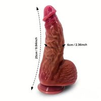9.84in Silicone Thick Large Soft Dildo For Women With Strong Suction Cup