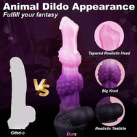9.84in Silicone Wolf Tooth Monster Dildo Granular Sensation Large Dildo