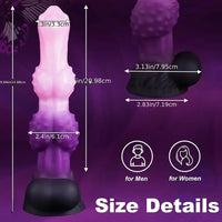 9.84in Silicone Wolf Tooth Monster Dildo Granular Sensation Large Dildo