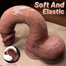 9.84in Soft Liquid Silicone Strap on Curved Women Dildo Wearable Sex Toy