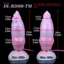 9.84in Squeeze Inflatable Alien Penis Animal Dog Dildo For Intimacy Game