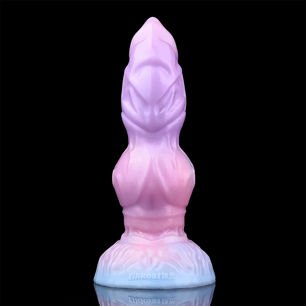 9.84in Squeeze Inflatable Alien Penis Animal Dog Dildo For Intimacy Game