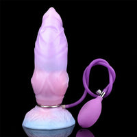 9.84in Squeeze Inflatable Alien Penis Animal Dog Dildo For Intimacy Game