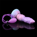 9.84in Squeeze Inflatable Alien Penis Animal Dog Dildo For Intimacy Game