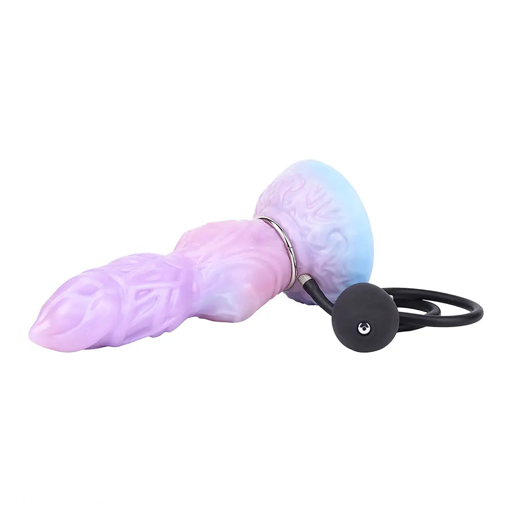 9.84in Squeeze Inflatable Alien Penis Animal Dog Dildo For Intimacy Game
