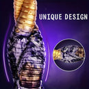 9.84in Striped Silicone Penis Realistic Spiral Fantasy Tentacle Dildo