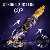 9.84in Striped Silicone Penis Realistic Spiral Fantasy Tentacle Dildo