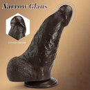 9.84in Superb Skin Sensation Real Thick Ebony Dildo For Female Pleasure