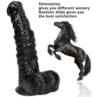 9.84in Thick Huge Animal Horse Cock Dildo For Vagina Fucking Toy
