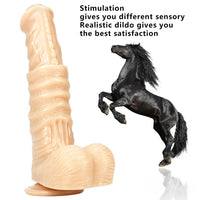 9.84in Thick Huge Animal Horse Cock Dildo For Vagina Fucking Toy