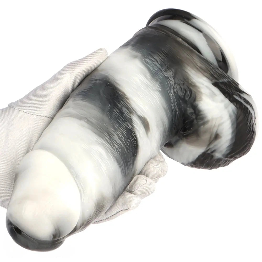 9.84in Thick Wide Dildo PVC Extended Realistic Penis For Clitoris Anal Play