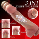 9.84in Vibrating Heating Thrusting Remote Control Lifelike Big Dildo
