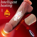 9.84in Vibrating Heating Thrusting Remote Control Lifelike Big Dildo