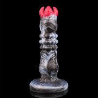9.88in Ovipositor Egg Laying Inflatable Big Dildo Silicone Penis Simulator