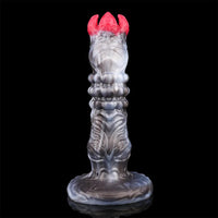 9.88in Ovipositor Egg Laying Inflatable Big Dildo Silicone Penis Simulator