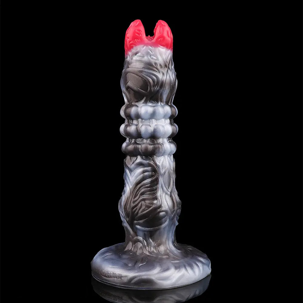 9.88in Ovipositor Egg Laying Inflatable Big Dildo Silicone Penis Simulator