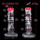 9.88in Ovipositor Egg Laying Inflatable Big Dildo Silicone Penis Simulator