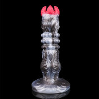 9.88in Ovipositor Egg Laying Inflatable Big Dildo Silicone Penis Simulator