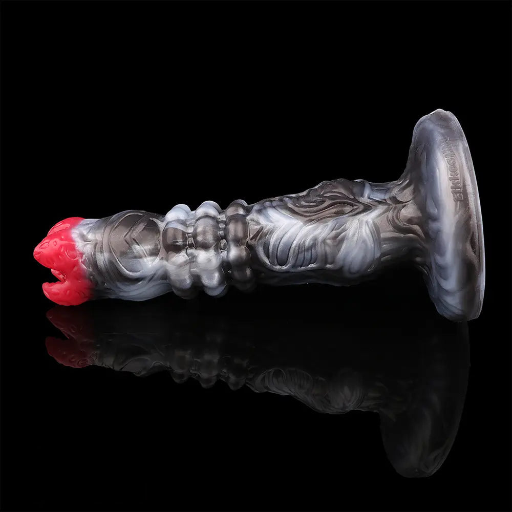 9.88in Ovipositor Egg Laying Inflatable Big Dildo Silicone Penis Simulator
