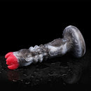 9.88in Ovipositor Egg Laying Inflatable Big Dildo Silicone Penis Simulator