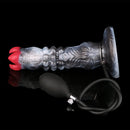 9.88in Ovipositor Egg Laying Inflatable Big Dildo Silicone Penis Simulator