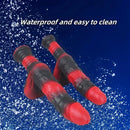 9.8in 10.4in Red Black Silicone Large Realistic Sword Dildo With Handle