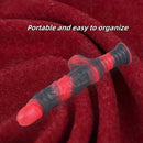 9.8in 10.4in Red Black Silicone Large Realistic Sword Dildo With Handle