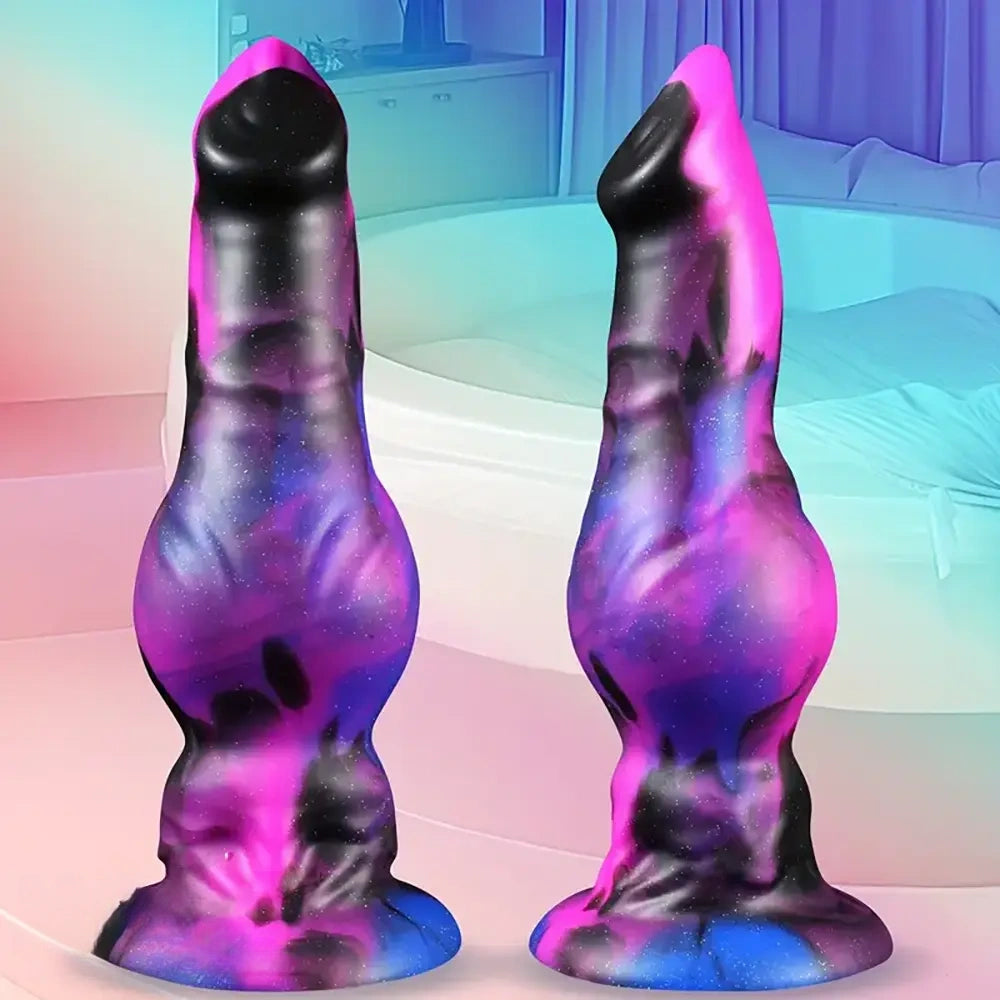 9.8in 11.8in 13in Dog Knot Big Long Anal Dildo Soft Silicone Animal Dildo