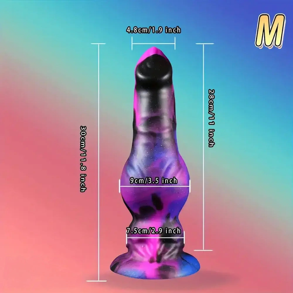 9.8in 11.8in 13in Dog Knot Big Long Anal Dildo Soft Silicone Animal Dildo