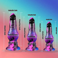 9.8in 11.8in 13in Dog Knot Big Long Anal Dildo Soft Silicone Animal Dildo
