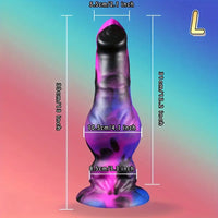 9.8in 11.8in 13in Dog Knot Big Long Anal Dildo Soft Silicone Animal Dildo