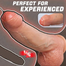 9.8in 12.2in Soft Silicone Realistic Uncut Dildo Female Masturbation Rod