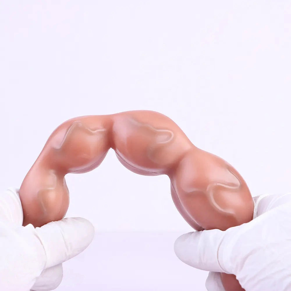 9.8in Big Vibrating Silicone Soft Pulling Beads G Spot Dildo With 3 Motors
