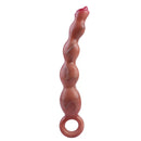 9.8in Big Vibrating Silicone Soft Pulling Beads G Spot Dildo With 3 Motors