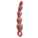 9.8in Big Vibrating Silicone Soft Pulling Beads G Spot Dildo With 3 Motors