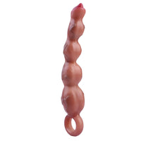 9.8in Big Vibrating Silicone Soft Pulling Beads G Spot Dildo With 3 Motors