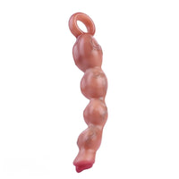 9.8in Big Vibrating Silicone Soft Pulling Beads G Spot Dildo With 3 Motors