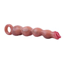 9.8in Big Vibrating Silicone Soft Pulling Beads G Spot Dildo With 3 Motors