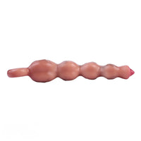 9.8in Big Vibrating Silicone Soft Pulling Beads G Spot Dildo With 3 Motors