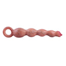 9.8in Big Vibrating Silicone Soft Pulling Beads G Spot Dildo With 3 Motors