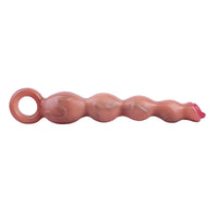 9.8in Big Vibrating Silicone Soft Pulling Beads G Spot Dildo With 3 Motors